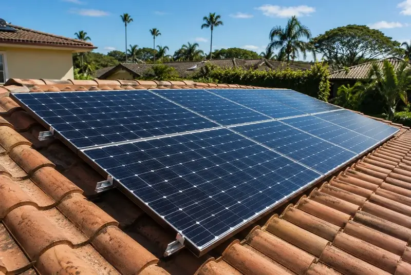 Installation de panneaux solaires à Lussant